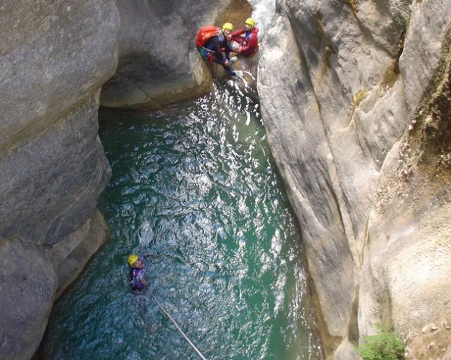 Furon gorges in canyoning